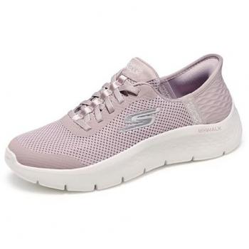 Skechers Go Walk Flex Grand Entry Shoes Femme – Mauve, Taille 35, Lavage Machine, Végan