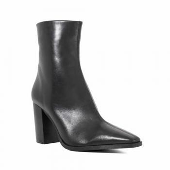 Bottes Dune London noires à bout carré