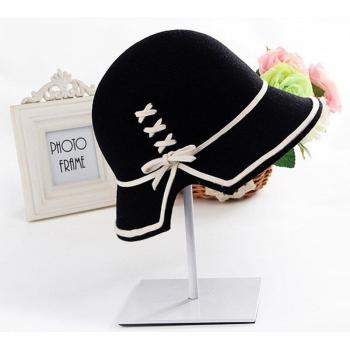 Blue Retro Bow Jazz Hat for Women