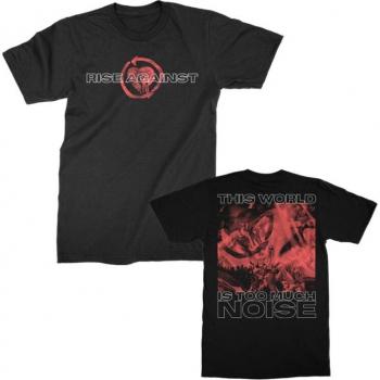 Rise Against Schwarzes T-Shirt “Too Much Noise”, S (Herren)