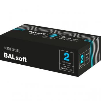 Papírové kapesníčky BALsoft 2vrstvé, 150 ks v krabici