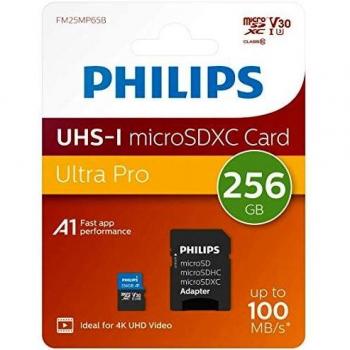 Carte Micro SD Philips 256 Go avec Adaptateur U3