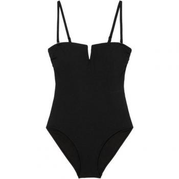 MARC O'POLO Damen Badeanzug, Größe M, Schwarz, 84% Polyamid, 16% Elasthan