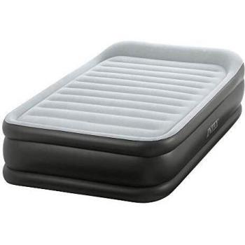 Intex Black Single Pillow 99x191 (Cotton‑Polyurethane, Twin)