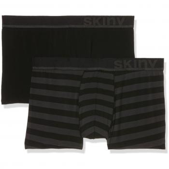 Skiny Herren Retroshorts Doppelpack – 2 Stück, Streifen, XL