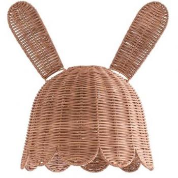 Valuelights Bunny Rabbit Rattan Pendant Shade