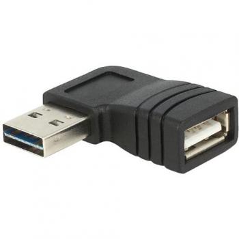 Delock USB-Adapter EASY-USB 2.0, A-Stecker auf A-Buchse, gewinkelt links/ rechts