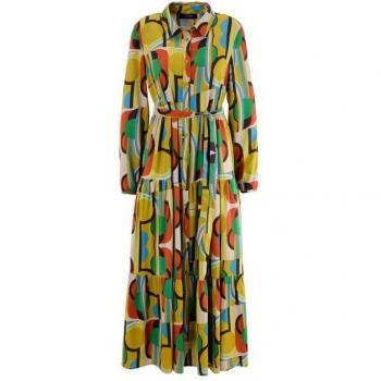 Aniston CASUAL Maxikleid mit abnehmbarem Gürtel