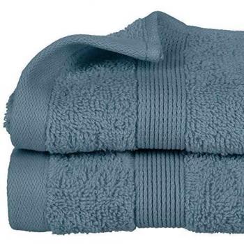 Serviette de toilette bleu orage 30 x 50 cm