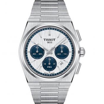 Tissot PRX Automatic Chronograph 42mm Men's Watch White/Silver