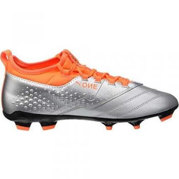 Silver/Orange Shocked Puma ONE 3 LTH FG Football Cleats – 6.5 UK
