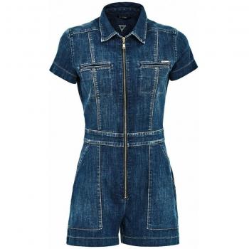 GUESS W72D51 D2FY0 Sophia Denim Medio Damenanzug – Trendiger Mittel-Hosen-Anzug