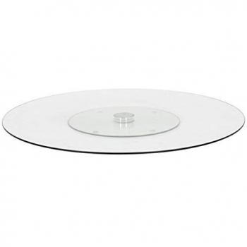 60 cm Tempered Glass Rotating Serving Tray