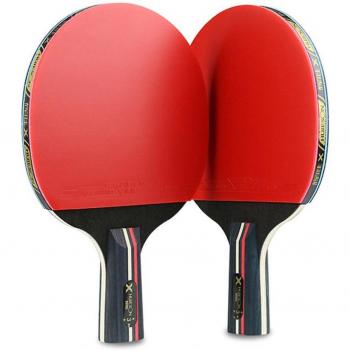 Double-Sided Long and Short Handle Table Tennis Paddle Set
