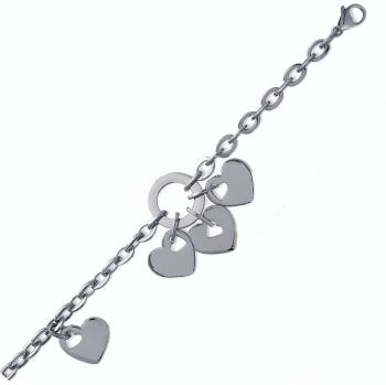 Pulsera 'Love' en Acero Plateado