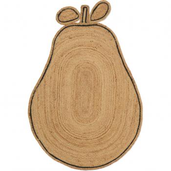 Ferm Living Geflochtener Teppich Pear aus Jute