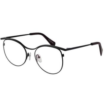 YJM Black Metal Round Frame for Women