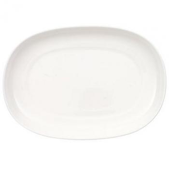 Fuente ovalada de porcelana blanca Anmut Villeroy & Boch