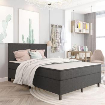 Letto a Molle Prolenta Grigio Premium 140x200