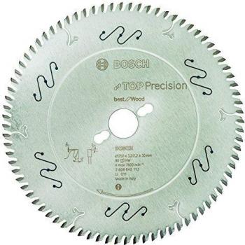 Bosch Lame de scie circulaire Top Precision 2608642113 – 250 × 30 × 3,2 mm, 80 dents