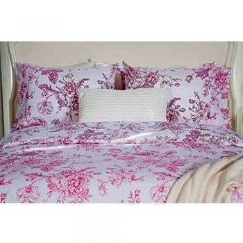 Marsala King Size Comforter Cover Pink Floral Luxury Bedding Set
