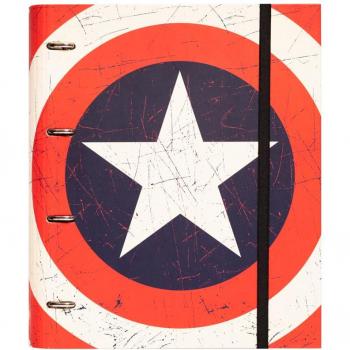 Raccoglitore 4 Anelli Marvel Capitano America