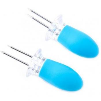 Brochettes maïs sur l’épi – support en acier inoxydable – 10 pièces