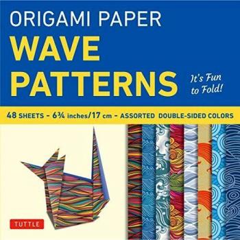 Origami Paper Wave Patterns 6 3/4