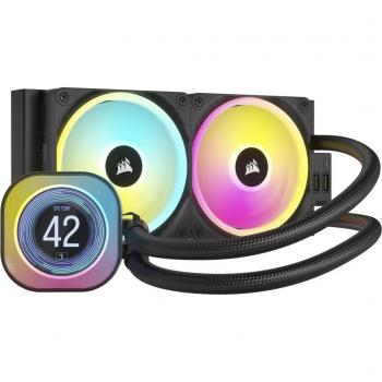 Kit de refroidissement liquide LCD Corsair iCUE LINK H100i 240 mm noir