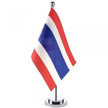 Drapeau de Thaïlande avec support de table