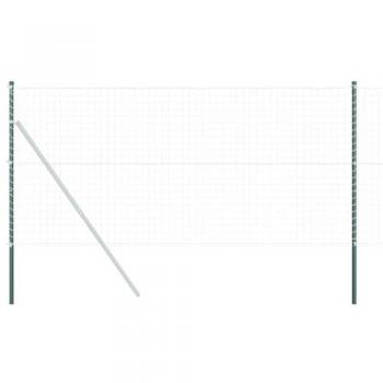 VidaXL Poteaux de clôture Acier peint vert 2 pcs 160 cm