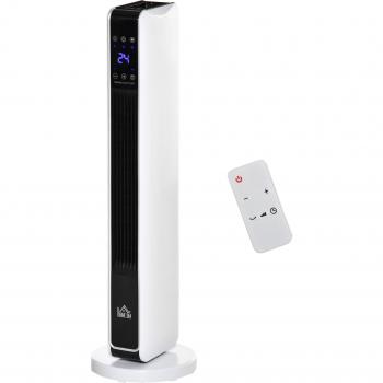 Aquecedor de Ambiente HOMCOM Torre 1000/2000W com Temporizador