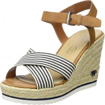 Scarpe Tacco Cinturino a T TOM TAILOR Blu 41 EU