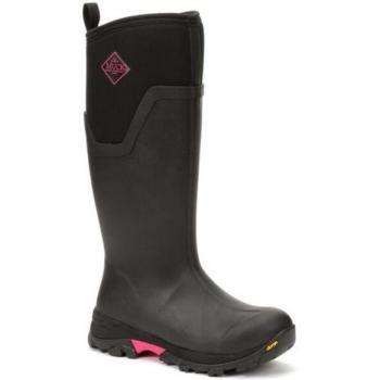 Muck Boot Women's Arctic Ice Tall Wellington Boots – Black/Pink / UK 6
