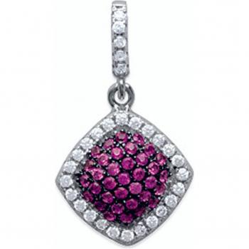 Rosé Silber Pendentif 'Sissi'