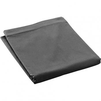 Drap Plat 180x290 cm en Coton Percale Anthracite