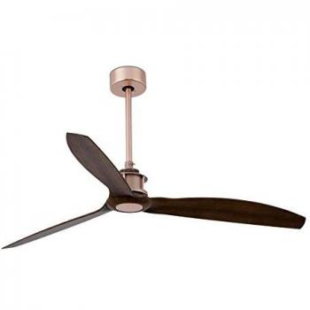 FARO BARCELONA Ventilateur de plafond Just Fan cuivre noyer