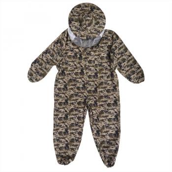 Gray Five-Pointed Star Beekeeping Clothes with Round Hat