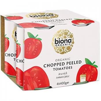Organic Chopped Tomatoes, 4 Pack