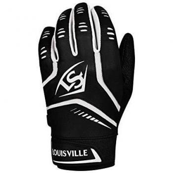 Wilson Baseball-Schlaghandschuh XL OMAHA BTG GLV für Männer Weiche Leder schwarz WTL6103BLXL