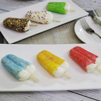 Délice glacé – Jeu de 6 mini-popsicles décoratifs