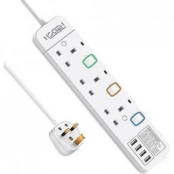 Surge‑Protected 4‑Port USB Extension Cable by Mscien