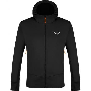 Giacca con cappuccio Salewa Puez Polarlite nero arancione