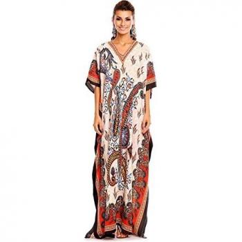 Kimono maxi oversize femme Looking Glam, rouge
