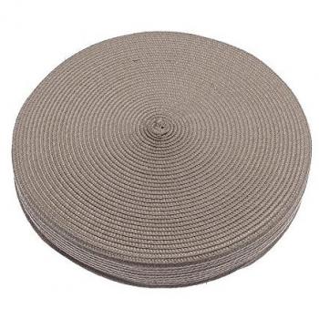 Woven Brown Circular Outdoor Seat Cushion