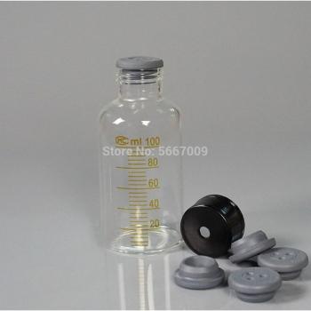 Frasco cromatográfico anaeróbico de 100 ml con cabeza de tornillo en headspace