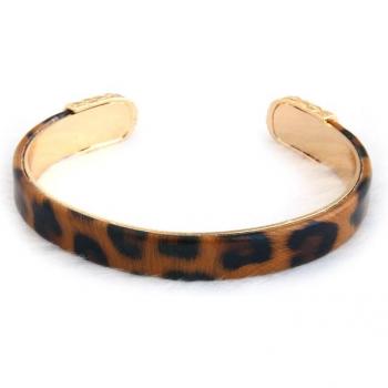 Bracelet tigre en cuir avec finition dégradée