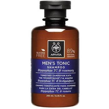 Shampooing tonique pour homme Apivita avec Hippophae TC et romarin (pour cheveux clairsemés) 250ml