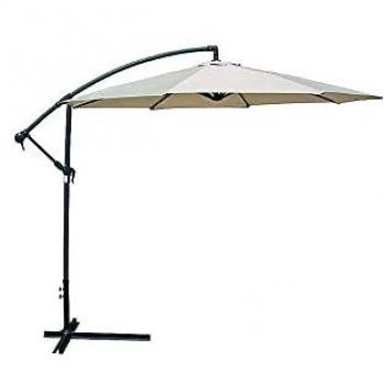 Ombrellone Ferro MT 3 Beige con Design Decentrato 300 cm