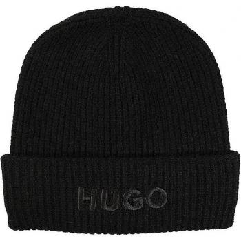 HUGO Women's Black Winter Beanie